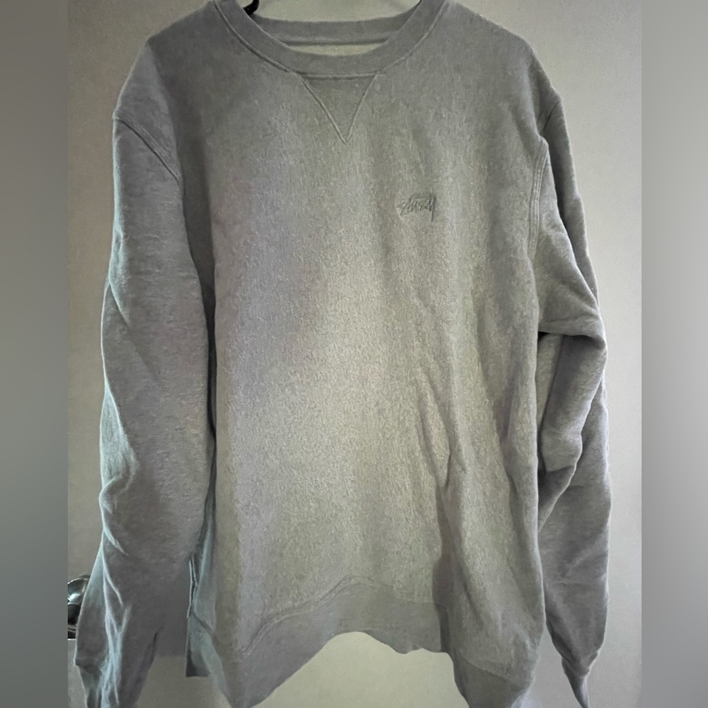 XXL GREY STÜSSY SWEATER **OPEN TO OFFERS**